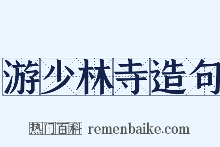 游少林寺造句是什么意思的图片